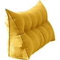 thumbnail image 1 of BinKFF Thickened Twin Wedge Pillow Headboard College Dorm Bed Velvet Wedge Pillow Backrest Triangular Headboard Pillows, Dorm Bedding Essentials for Girls & Boys, 24x20in, 1 of 7