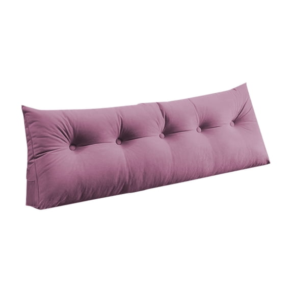 BinKFF Thickened Twin Wedge Pillow Headboard College Dorm Bed Velvet Wedge Pillow Backrest Triangular Headboard Pillows, Dorm Bedding Essentials for Girls & Boys, 24x20in