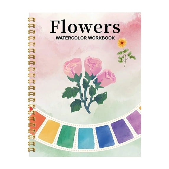BinKFF Water Coloring Book, Watercolor Workbooks Coloring Book Beginner Friendly Painting Kit Easy Nature Scenes Paint Set Art Crafts for Creative Exploration Gift for Adults Teens