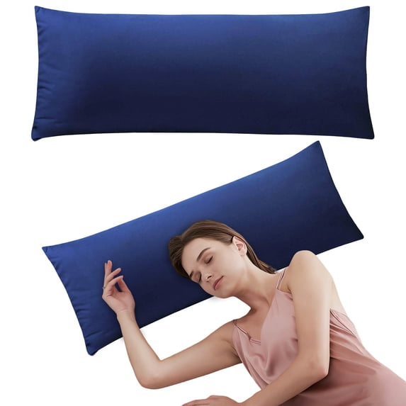 BinKFF Zippered Pillowcases, Soft Pillow Protectors with Zipper Standard Size, Microfiber 20x54 Pillow Cases, Soft, Fade, Stain Resistant Pillow Cases with Envelope Closure, 20x54 Inches