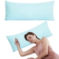 thumbnail image 1 of BinKFF Zippered Pillowcases, Soft Pillow Protectors with Zipper Standard Size, Microfiber 20x54 Pillow Cases, Soft, Fade, Stain Resistant Pillow Cases with Envelope Closure, 20x54 Inches, 1 of 8