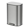 thumbnail image 1 of BinMax 3.17 Gallon Step on Stainless Steel Dustbin Pedal Bathroom Trash Can with Silent Close Lid, 1 of 13