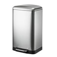thumbnail image 1 of BinMax Stainless Steel Wastebasket 40L Garbage Bin Soft Close Step on Trash Can for Kitchen,Silver, 1 of 10