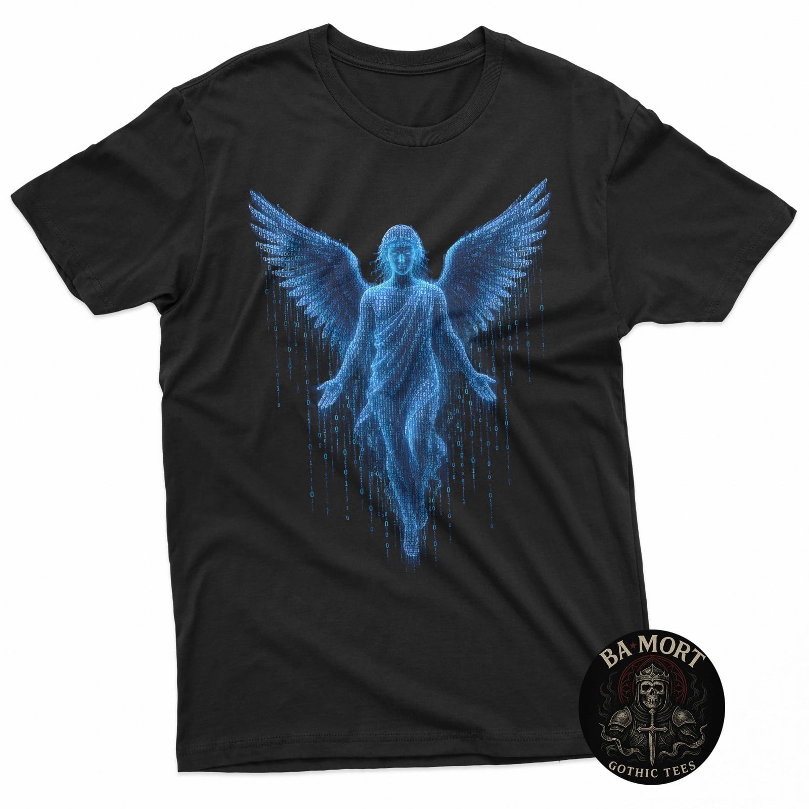 Binary Angel Code Wings T-Shirt - Walmart.com