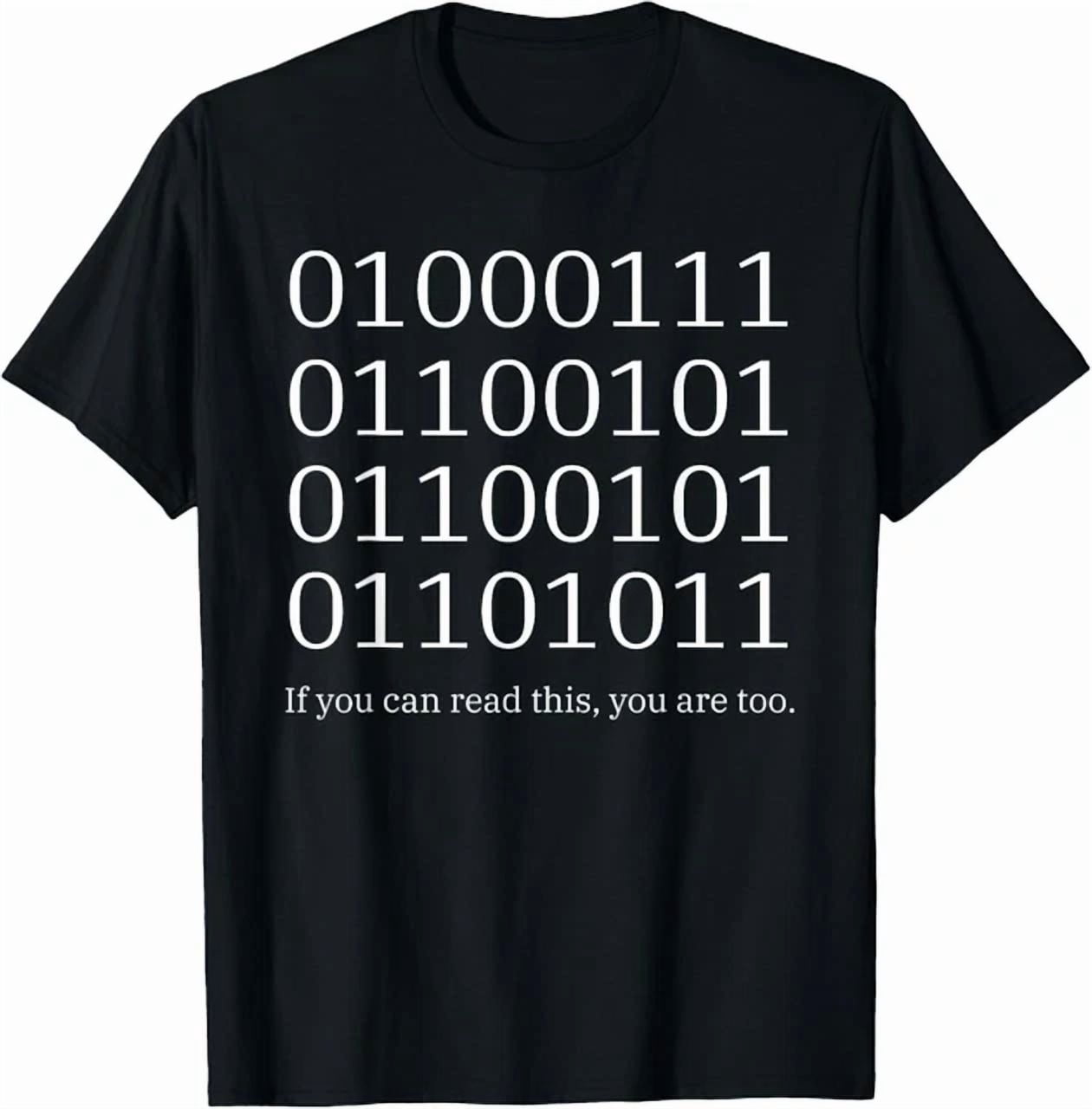Binary Code Computer Science Programmer Coding T-Shirt - Walmart.com