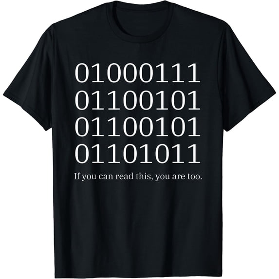Binary Code - Funny Computer Science Programmer & Coding T-Shirt ...
