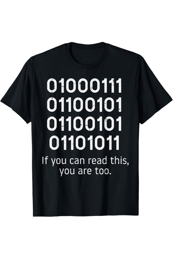 Binary Code If You Can Read This Programmer Coder Men Women T-Shirt