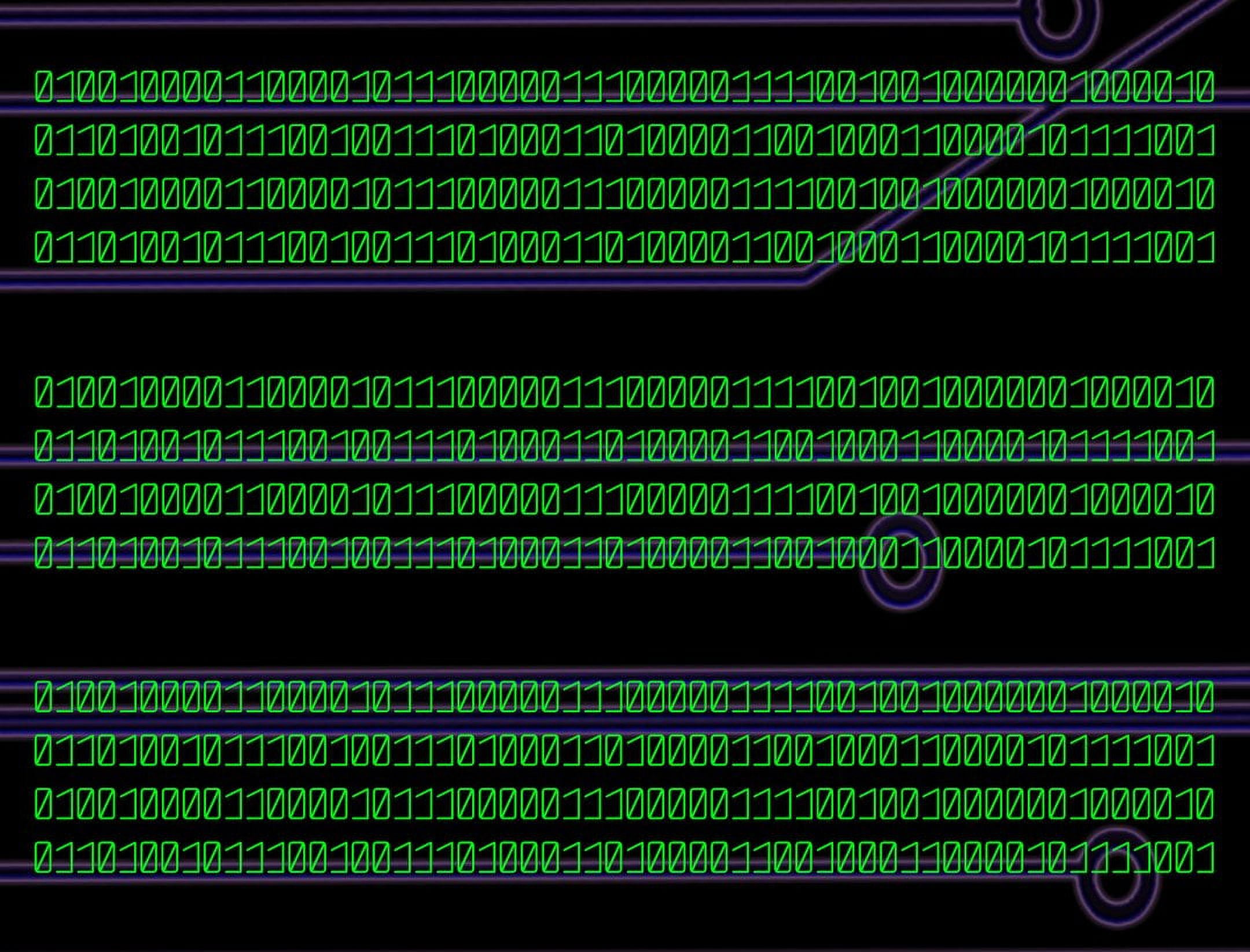 Binary Computer Code Happy Birthday Edible Cake Topper Image Strips ...