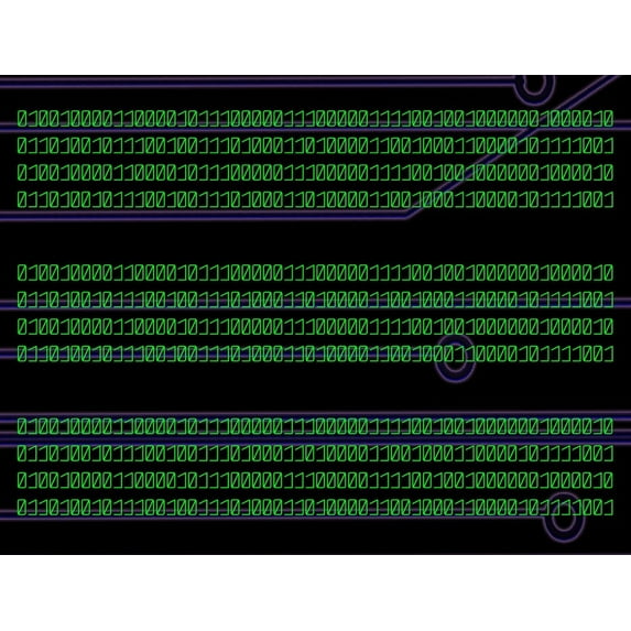 Binary Computer Code Happy Birthday Edible Cake Topper Image Strips ...