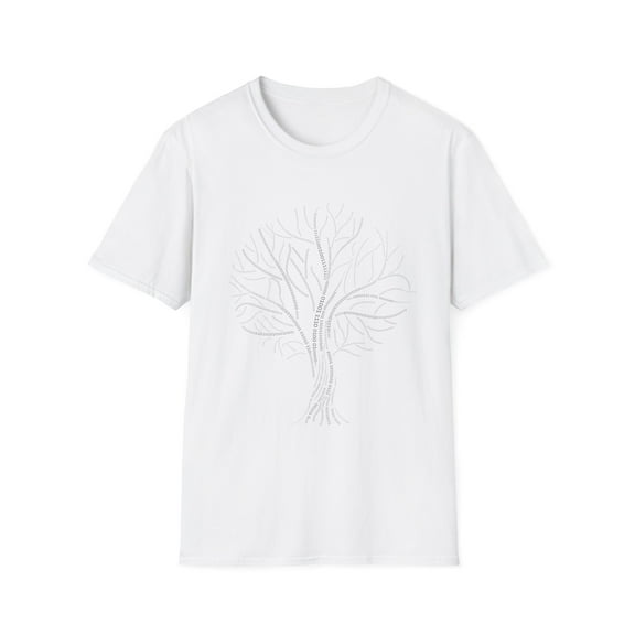 Binary Computer Engineering Tree Software Developer GraphicFor Men and Womenc Unisex Softstyle T-Shirt