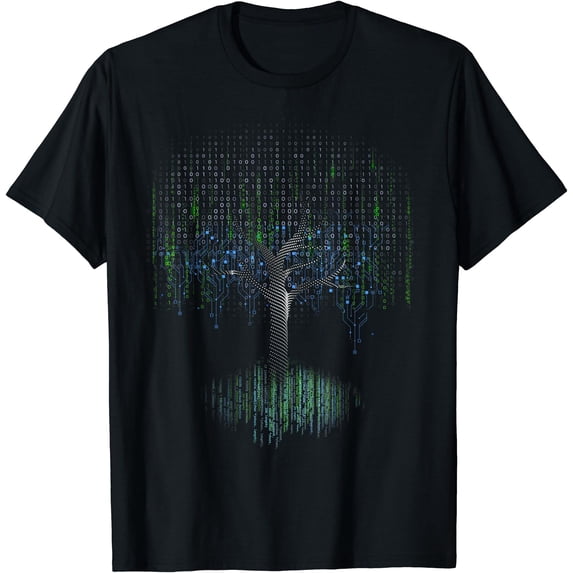Binary Tree - 1s 0s - Binary Codes - Computer Programmer T-Shirt ...