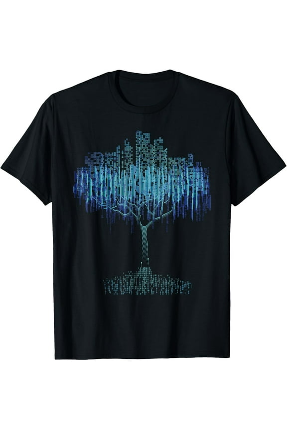 Binary Tree Coding Computer Programmer T-Shirt100% pure cotton short-sleeved shirt for both men and women