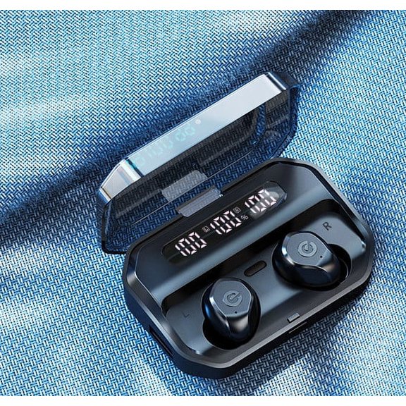 Binaural Digital Display With Power Bank Bluetooth Headset