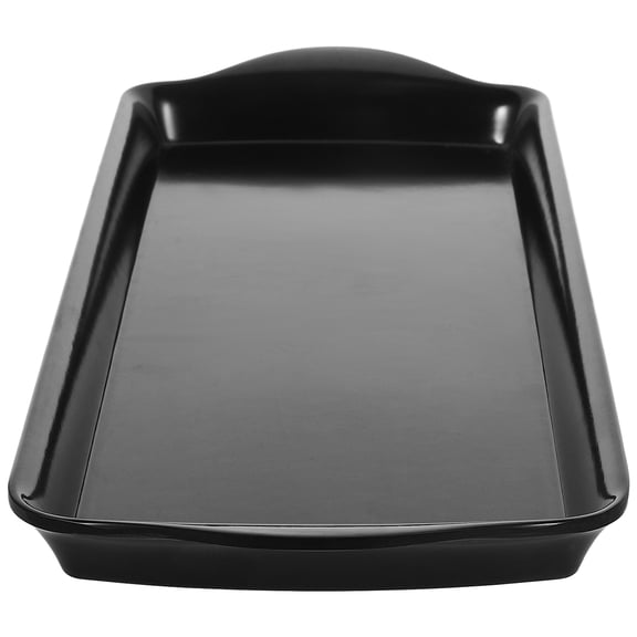 Homoyoyo Black Double Ear Multi-Purpose Tray for Serving Desserts, Fruits, Snacks and More at Home