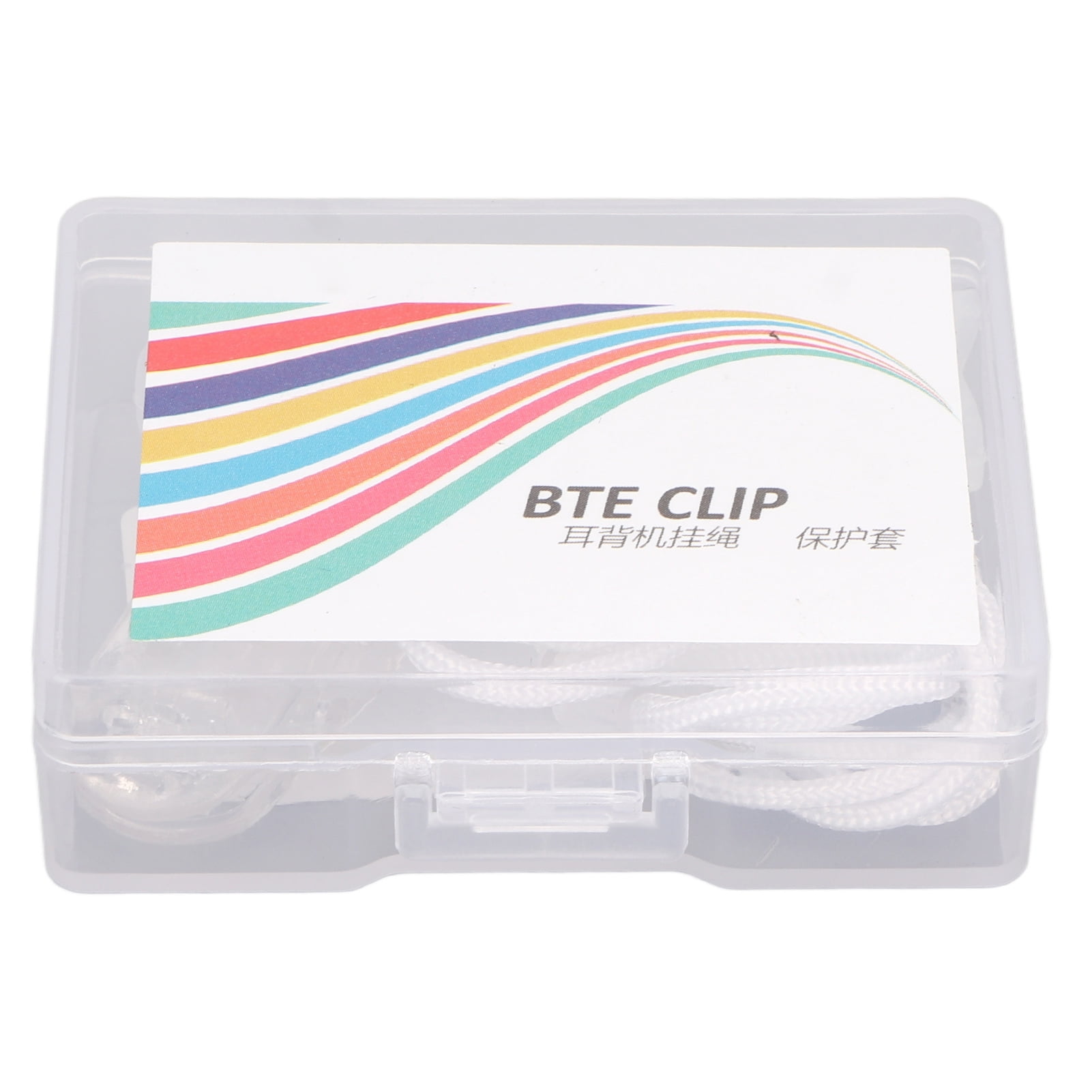 Binaural White Cord Hearing Aid Clip Lanyard Stylish Holder Rope to Prevent Loss of Hearing