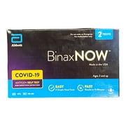 BinaxNOW COVID‐19 Antigen Self Test, 1 Pack, Double, 2-count, At Home COVID-19 Test, 2 Tests
