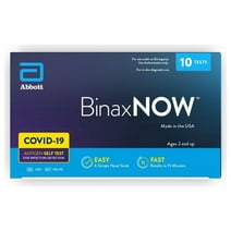 BinaxNOW COVID‐19 Antigen Self Test, Bulk, 10-count, At Home COVID-19 Test, 10 Tests