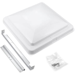Binaxon 14" x 14" RV Trailer Campe Motorhome RV Roof Vent Cover -Vent Lid White 1-Pack