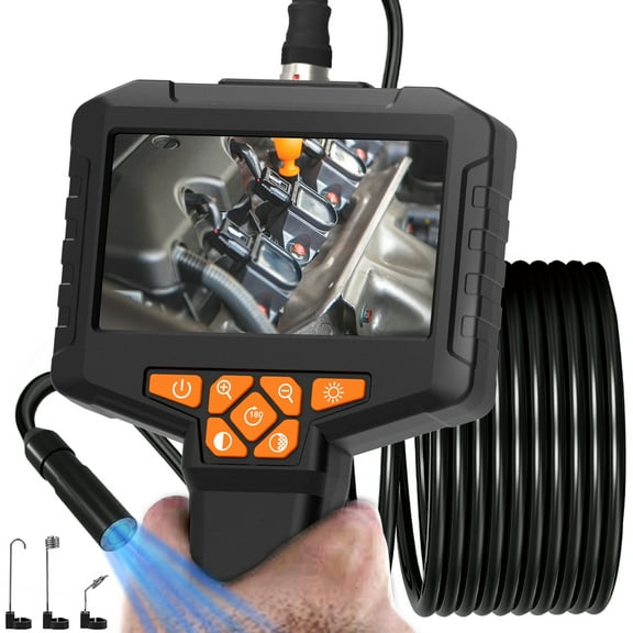Binazon 4.3" Endoscope Camera, 1080P HD Inspection Camera, 16.5ft Borescope 2000 mAh