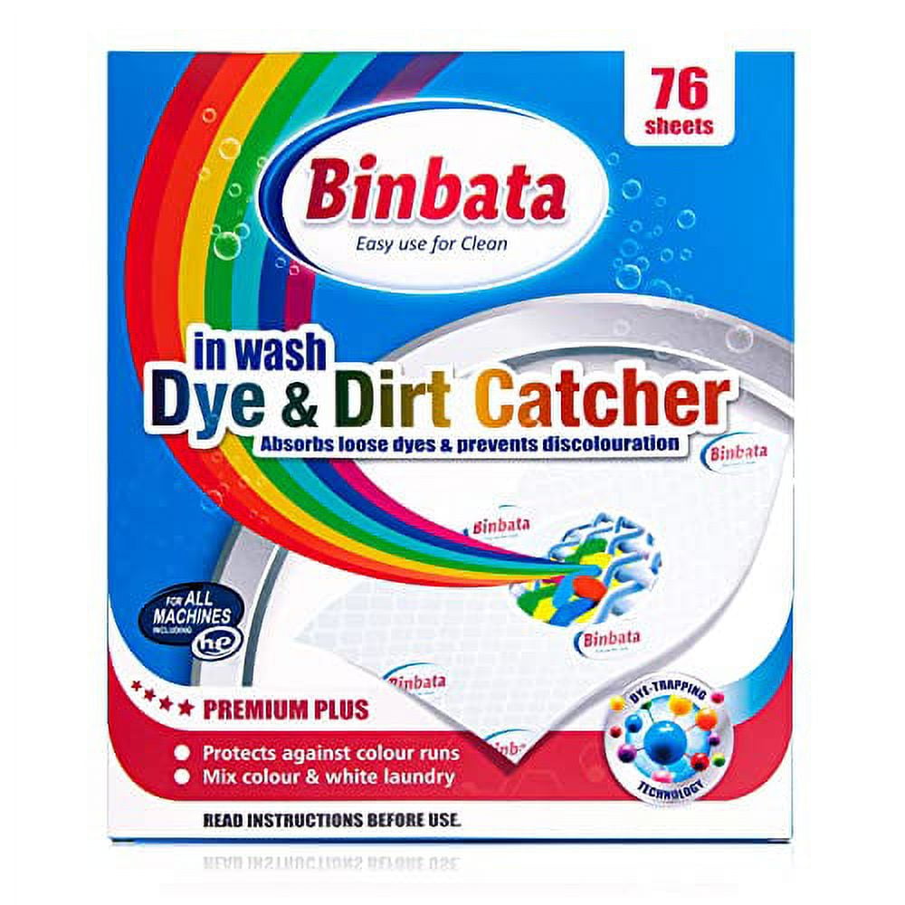 Binbata Color Grasper for Laundry 110 Count, Fragrance Free Dye Catcher  Essential for Home Use, Dye Guard Grabber Sheets for Laundry in-Wash Sheets