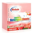 Binbata Laundry Detergent Sheets, Up To 128 Loads Hypoallergenic Eco