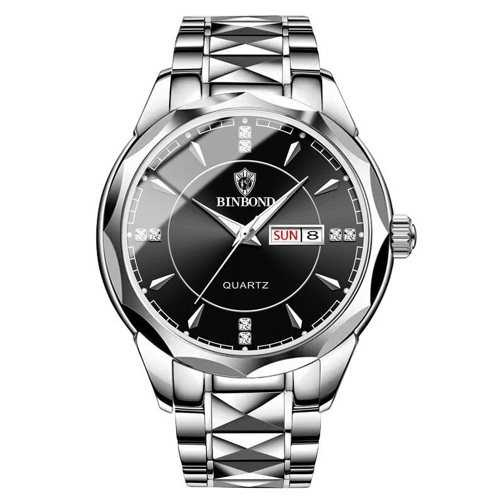Men s Waterproof Tungsten Steel Calendar Quartz Australia Ubuy