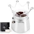 thumbnail image 1 of Bincoo Moka Pot Crown Powder Dosing Funnel with 100pcs Filter Paper/Stovetop Espresso Coffee Maker Distribution Tool,360°Rotating Powder Filler,Powder Receiving Cup (Small-55mm for 2-3 Espresso Cup), 1 of 10