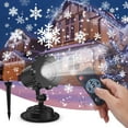 thumbnail image 1 of Bincy Christmas Snowflake Projector Lights, Rotating LED Holiday Lighting, Waterproof Indoor/Outdoor, 1 of 7