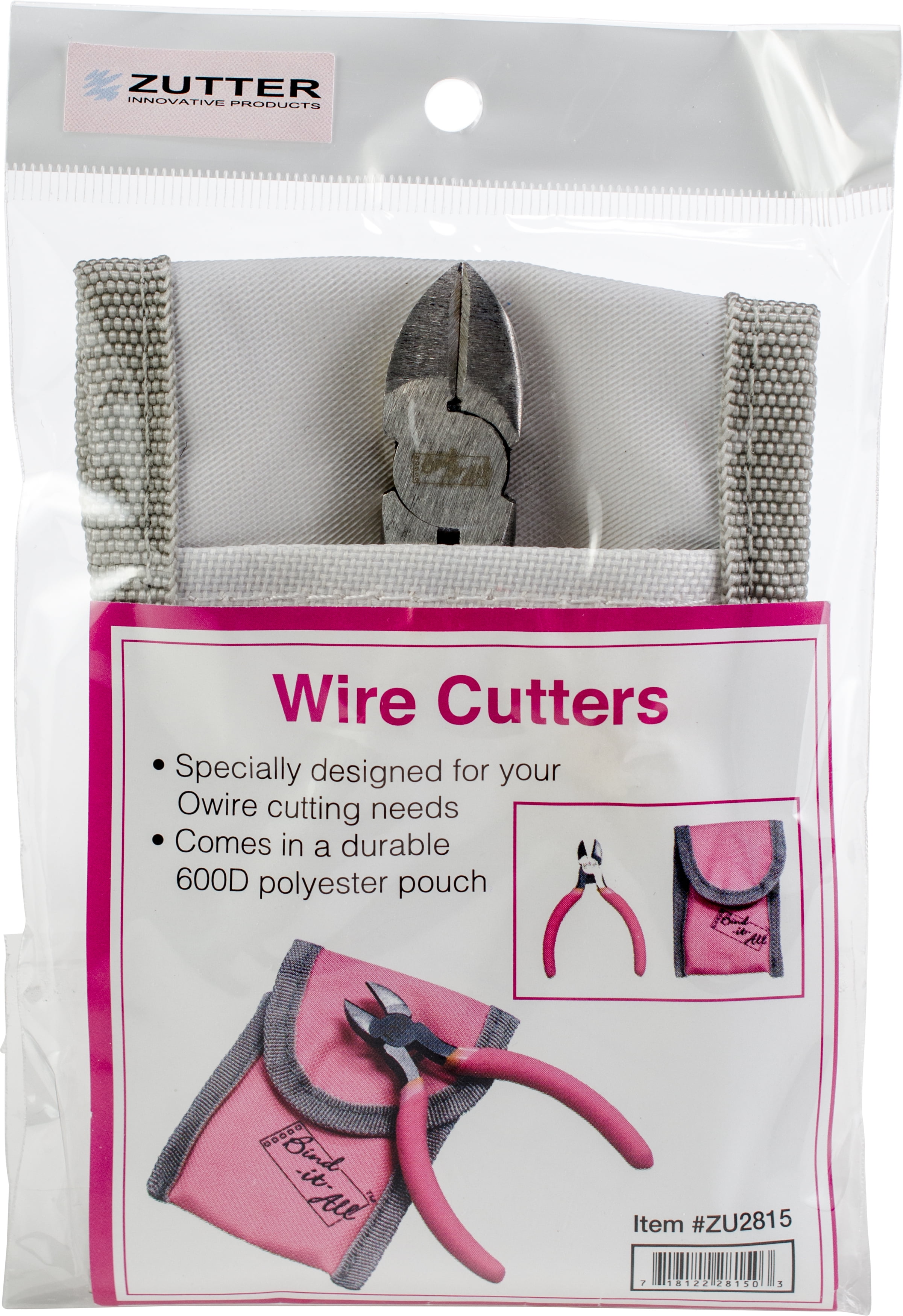 Zutter 2815 BindItAll Wire Cutters in Pouch, Pink