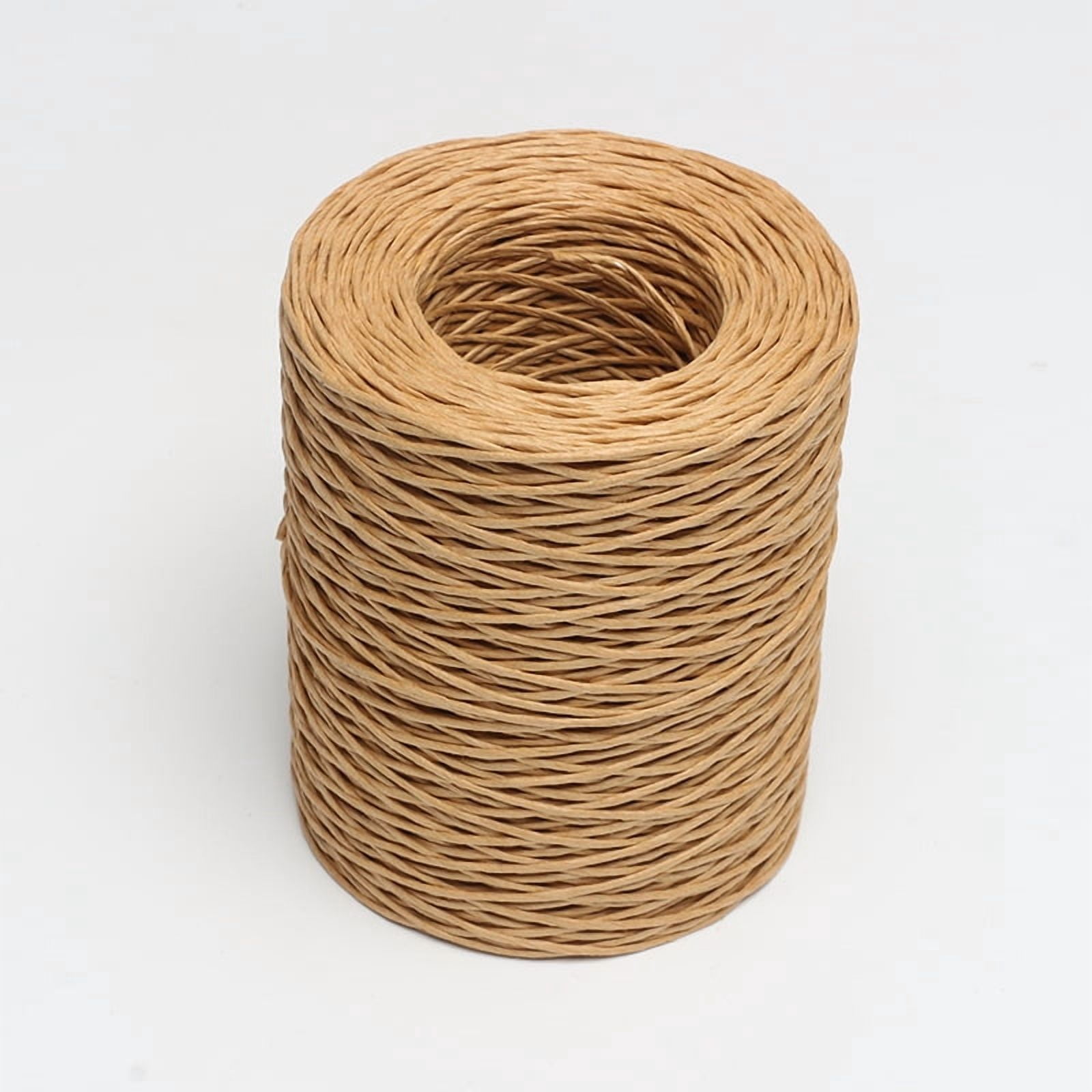 Bind Wire Twine, Paper Wire for Bouquets, Jewelry Beading Supplies, Floral Wrapping, Twist Tie String, Art Craft Projects - 210m*0.4cm - kraft paper color