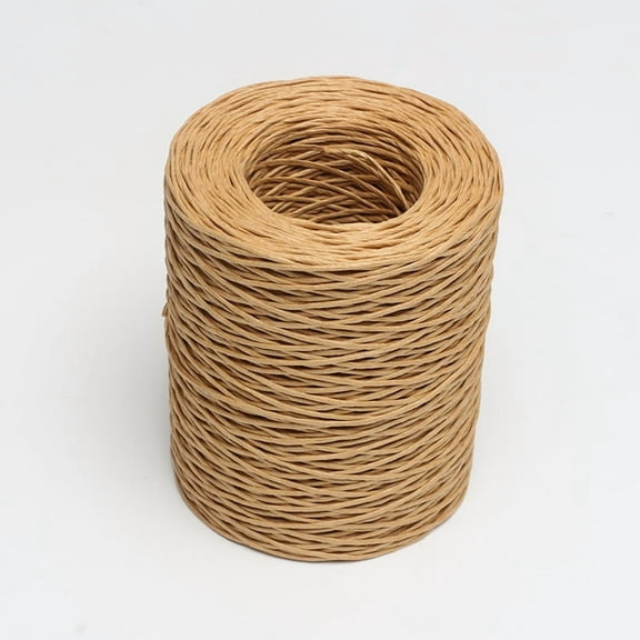 Bind Wire Twine, Paper Wire for Bouquets, Jewelry Beading Supplies, Floral Wrapping, Twist Tie String, Art Craft Projects - 210m*0.4cm - kraft paper color
