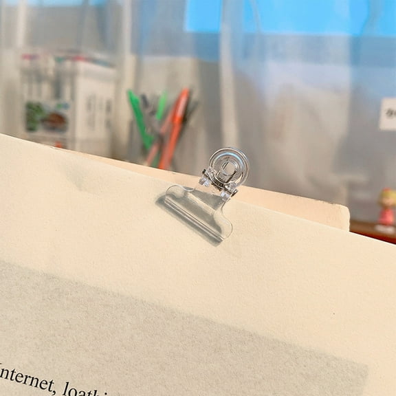 Binder Clip, Document Fastener Transparent Plastic Dovetail Design With Long Tail Handle, Quiet Rustproof , Non-Slip Inner Jaw, Reusable For Bills Notes Test Papers
