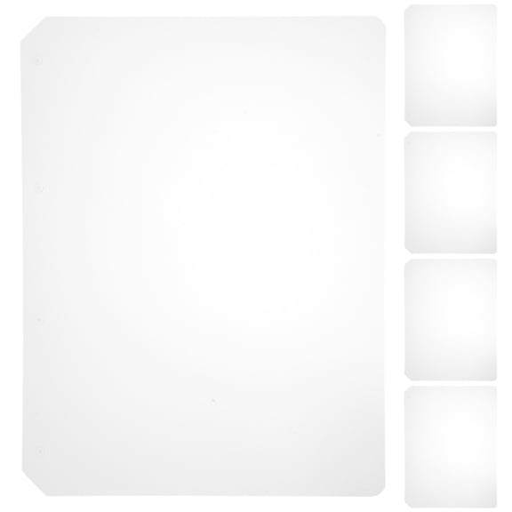 WRITWAA Planner Divider Index Page Transparent PP 5Pcs 11.6X8.7In