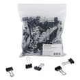 thumbnail image 1 of Binder Clips In Zip-Seal Bag, Small, Black/silver, 144/pack | Bundle of 5 Packs, 1 of 7