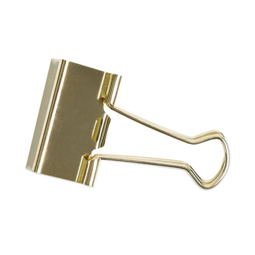 Binder Clips, Medium, Gold, 72/Pack | Bundle of 5 Packs