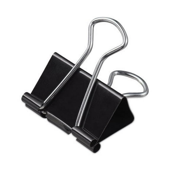 Binder Clips, Mini, Black/silver, 36/box | Bundle of 2 Packs