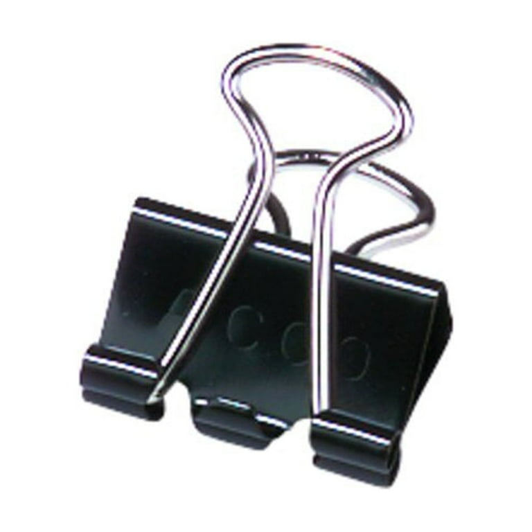 Binder Clips, Mini, Black/Silver, Dozen Binder Clips, Mini, Black/Silver, Dozen