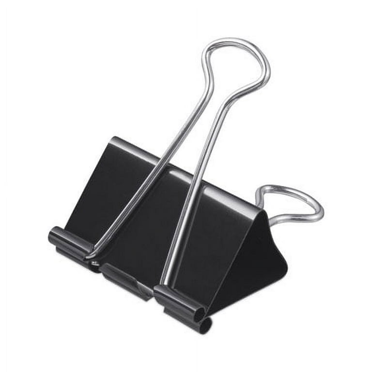 Binder Clips with Storage Tub, Large, Black/Silver, 12/Pack Binder Clips with Storage Tub, Large, Black/Silver, 12/Pack