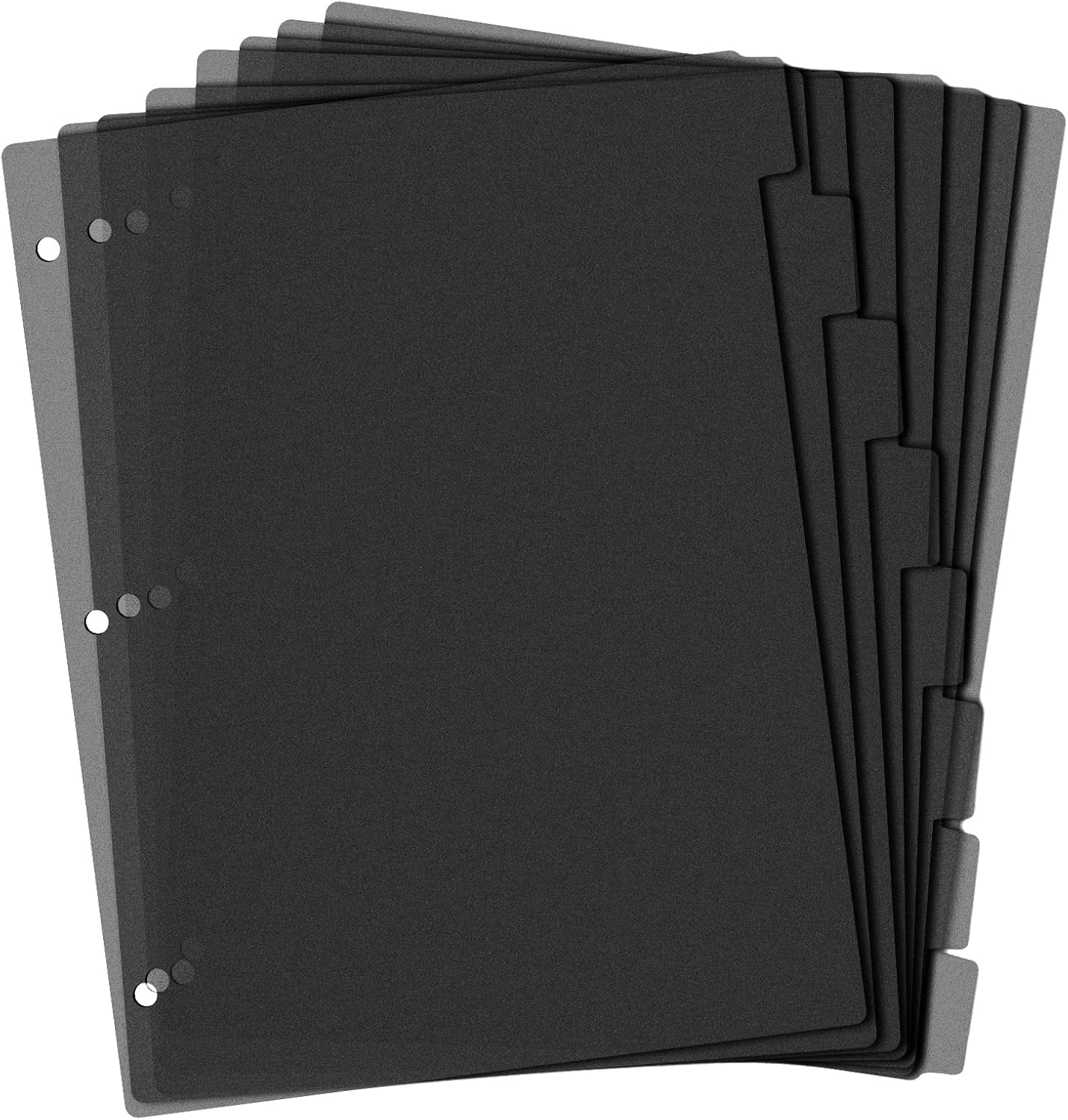 Binder Dividers, 8-Tab Sturdy Plastic Dividers with Tabs, 3-Ring ...