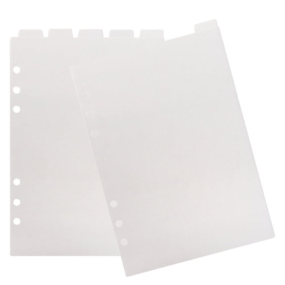 Binder Dividers Page Divider Tabs Notebook Day Gifts Administrative Professional Planner A5 Detachable Separator Paper