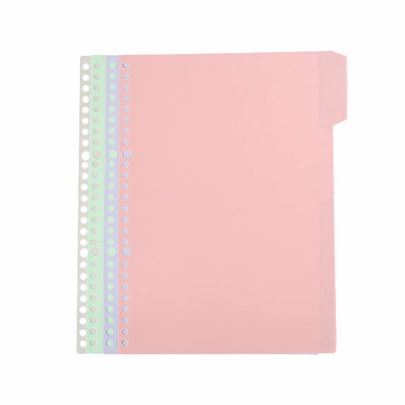 Binder Dividers,Plastic File Dividers with Tab,Multi-size Heavy-duty Binder Index Dividers,Waterproof Index Dividers for Loose-leaf Notebook,Suitable for Home and Office Supplies(A4 size)