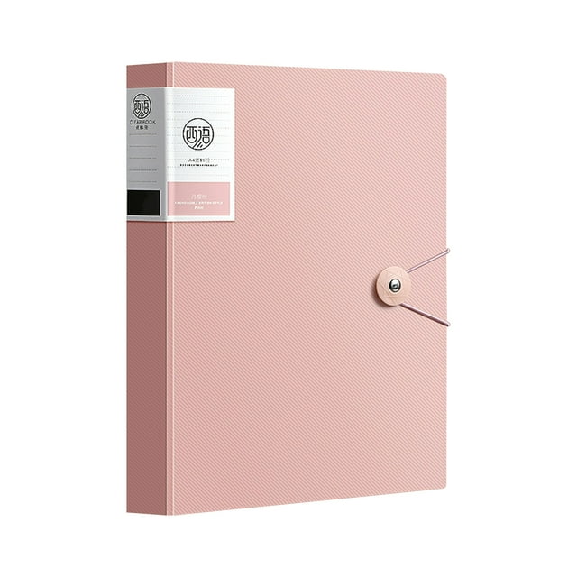 Binder with Plastic Sleeves 30 Pocket,30 Page A4 Data Book, Portfolio Folder,Music Score Folder, Certificate Collection Book, Test Paper Storage Book, Transparent Insert Folder