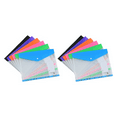 thumbnail image 1 of Binder Pocket Organizer Folders, 12 Pack Expandable Folders Envelopes with 11 Holes for 2/3/4 Ring, 1 of 7
