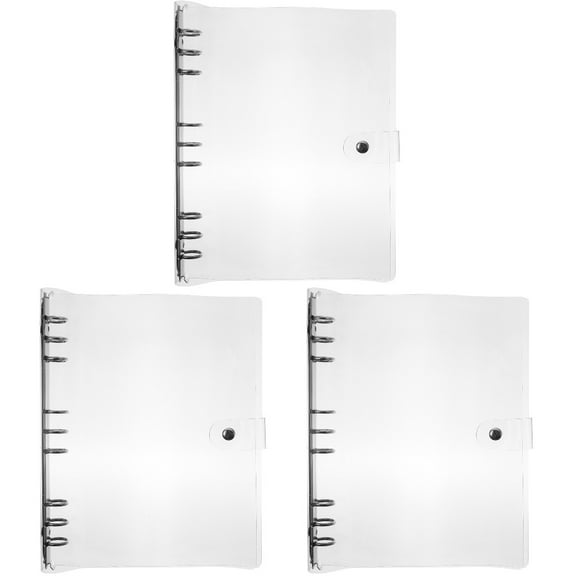 CIMAXIC Clear Transparent Binder for Books, Top-Class Plastic, Easy to Use, School and Office