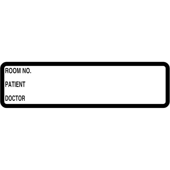 Binder Spine Stickers,  File Folder Chart Labels, DRWHT1, Printed White, 5-3/8" x 1-3/8", 200 per Roll – for Organizing Patient Charts