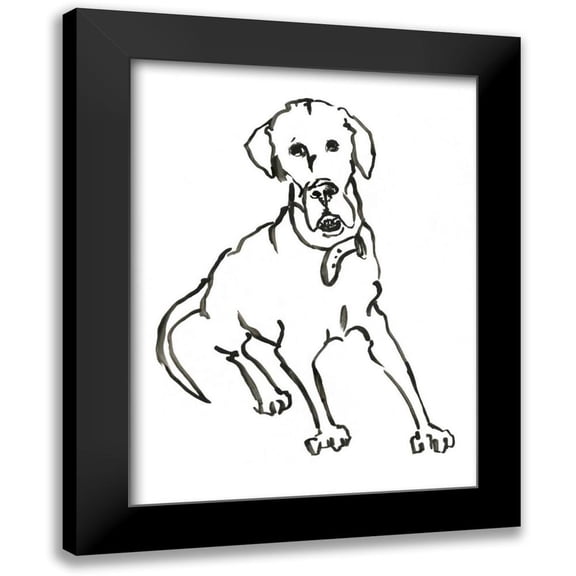 Binder, Vanessa 15x18 Black Modern Framed Museum Art Print Titled - WAG: The Dog I