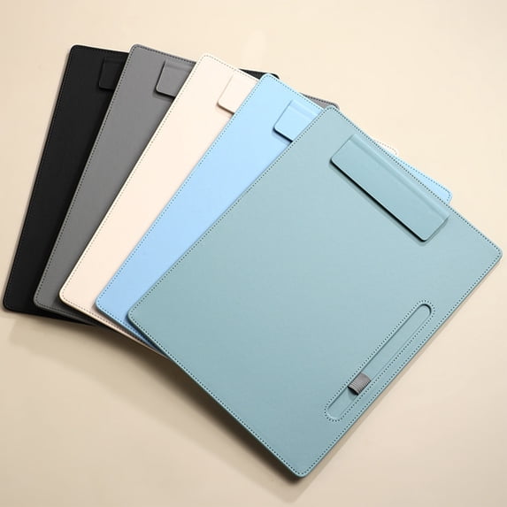 Binder With Clipboard Folder Board Learners Notepad Writing Board Business Folder Office Contract Signatures Pad Menu Folder Leather Plywood