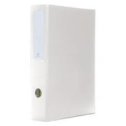 Bindertek 3-Ring 3-Inch Premium Linen Textured Legal Binder, for 8.5 x 14 Paper, White