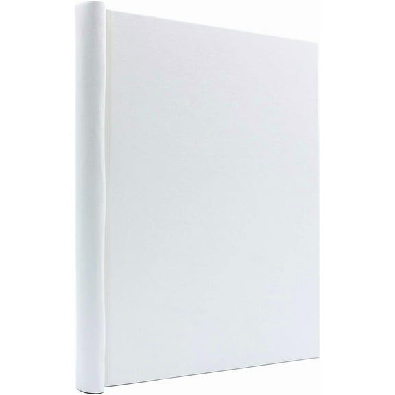 Bindertek Faux Leather Springback Thesis Binder - White, 1" Spine Width, 150 Sheet Capacity, High-Tension Spring Clamp Style, Perfect for Thesis Work, Legal Documents, Menus, Portfolios, Photography