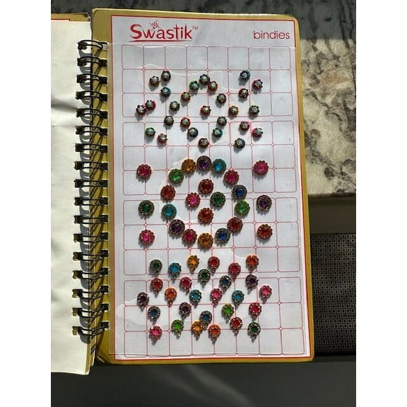 Bindi Book | Multi Color Bindi Book | Bollywood Bindi Book | Color Bindis | Indian Wedding Bindis | Velvet Bindis | Bindi Book Collection
